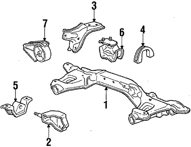50805SB2020 - Engine: Mount for Honda Image