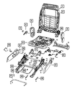 5183309AA - Interior Trim: Front Seat Back Frame for Mopar Image