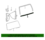 Genuine OEM Toyota 4Runner Lift Gate Lower Belt Molding 1996-2002 (68290-35020)