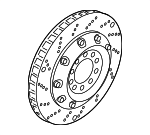 4S0615301A - Brakes: Rotor for Audi: R8, RS5 Image