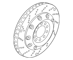 4S0615301A - Brakes: Disc Brake Rotor for Audi Image
