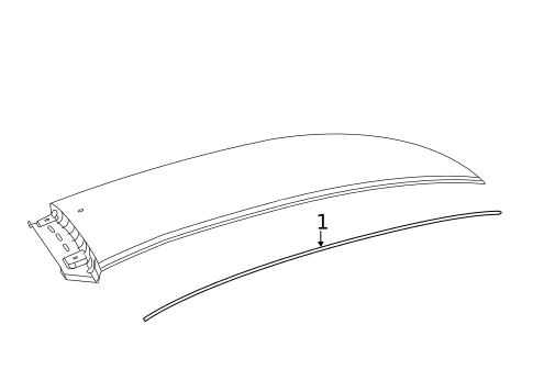 Exterior Trim - Roof for 2019 Fiat 500 #0
