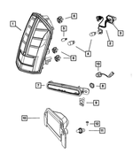 68043136AE - Electrical: Tail Stop Turn Lamp for Mopar Image