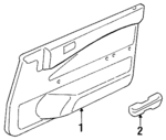 F5CZ6123942AAR - Body: Door Trim Panel for Ford: Escort Image