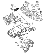6508845AA - Electrical: Snap In Nut for Mopar Image