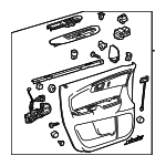 20912980 - Body: Door Trim Panel for Chevrolet: Traverse Image
