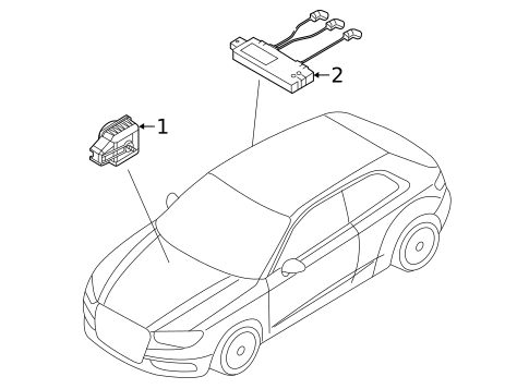 Anti-Theft Components for 2024 Audi A3 Quattro #0
