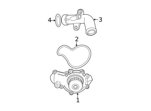 Water Pump & Related Components for 2002 Dodge Caravan #0