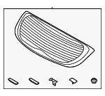 871101R210 - Body: Back Glass for Hyundai: Accent Image