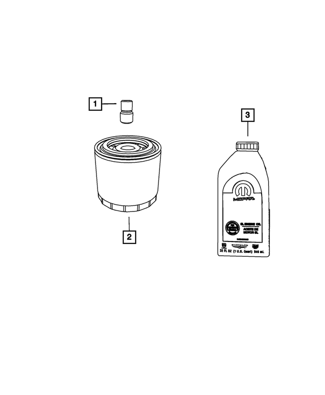 68523970GA - : 0w40 Engine Oil, Export for Mopar Image