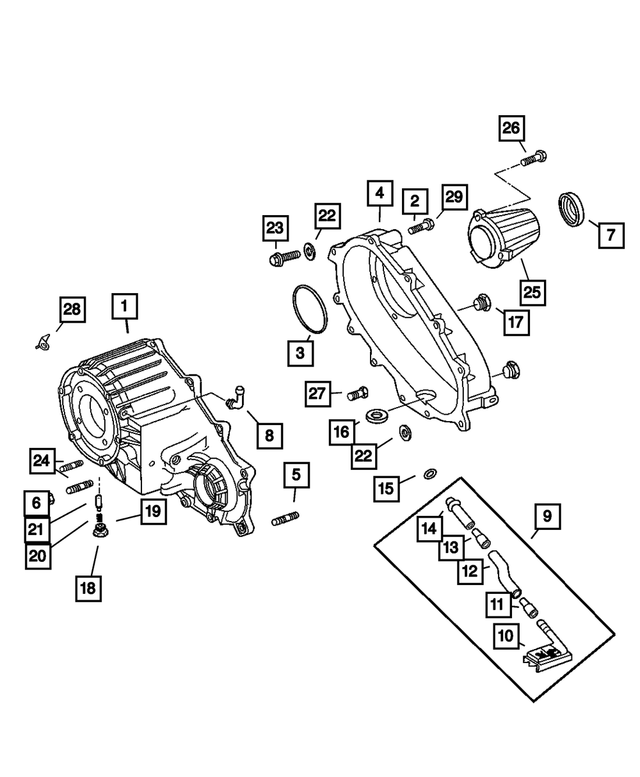 5080859AB - NVG273; Transfer Case: Hex Flange Head Bolt for Mopar Image