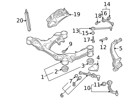 Suspension Components for 1997 Audi A8 Quattro #0