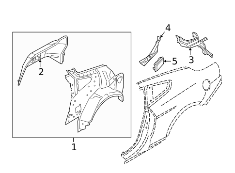Inner Structure for 2017 Ford Mustang #1