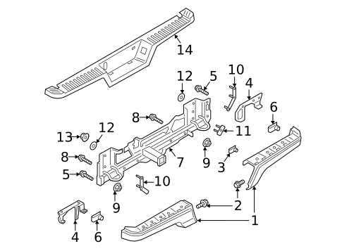 Bumper & Components - Rear for 2023 Ford F-150 #0