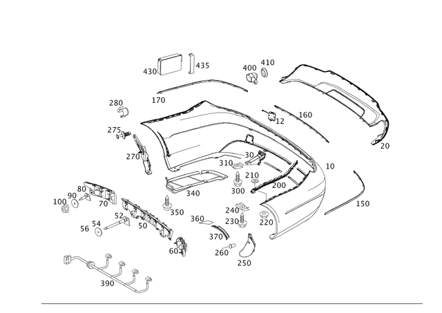 2048853921 - : Mounting Rail for Mercedes-Benz Image