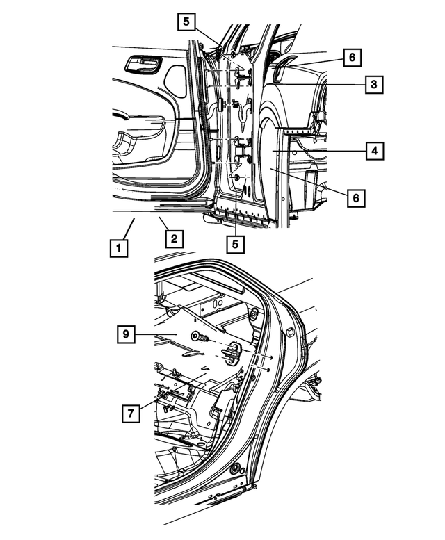 « 68660694AA – Doors, Door Mirrors and Related Parts : Arrière Porte, Côté Droit pour Mopar Image »