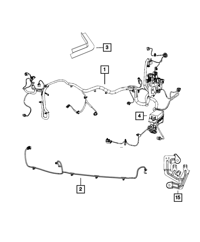 68094112AE - : Headlamp To Dash Wiring for Mopar Image