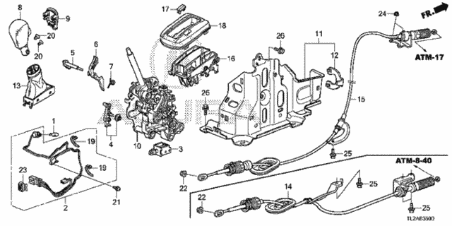 Select Lever for 2013 Acura TSX #0