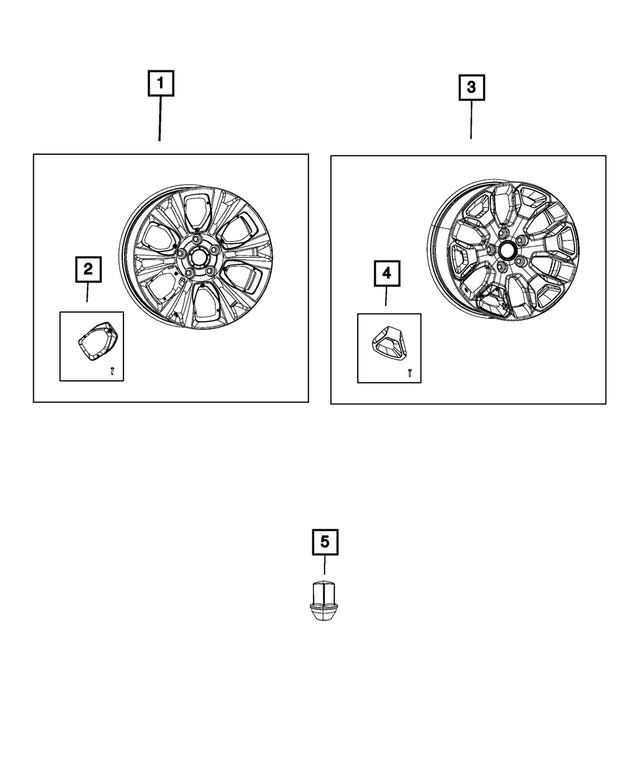 68268366AA - Wheels: Wheel Insert for Mopar Image