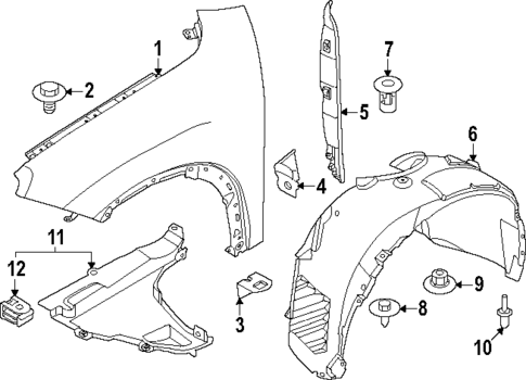 Fender & Components for 2025 Mini Countryman #0