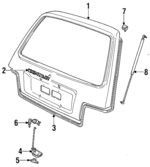 96052504 - Body: Lift Gate for GM Image