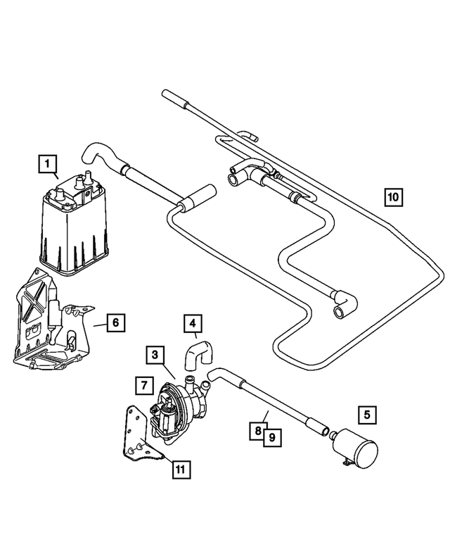 5085030AA - : Vapor Canister Drain Hose for Mopar Image