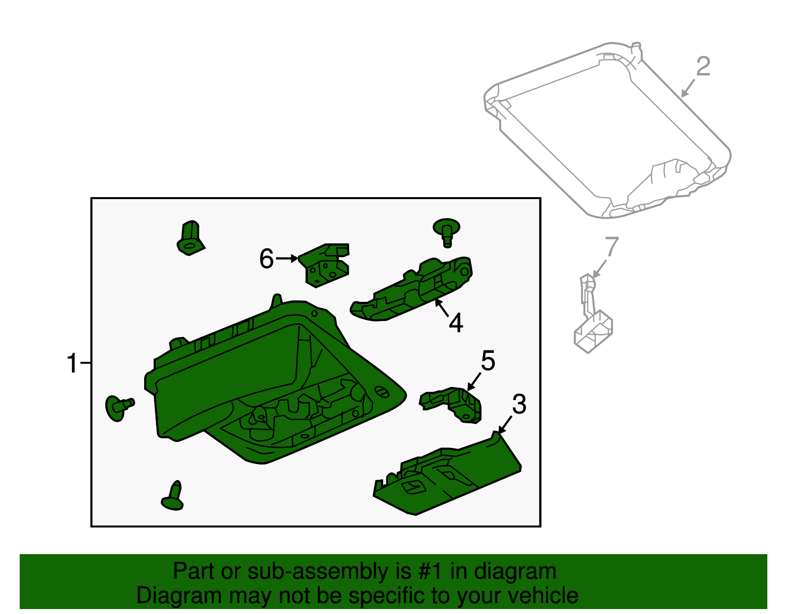 2018-2023 Nissan Overhead Console 26430-6MH9A | Nissan Parts