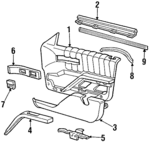 12522422 - Body: Trim Panel for Chevrolet: Lumina Image