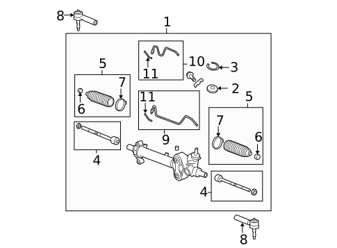 Steering Gear & Linkage for 2009 GMC Sierra 1500 #0