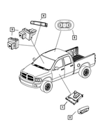 1HD761D1AA - Electrical: Sunroof Switch for Mopar Image