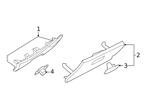 Glove Box for 2014 Nissan Versa #0