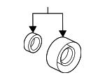 311806MDA01 - Cooling System: Tension Pulley for Honda Image