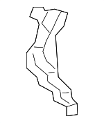 63320TVAA00ZZ - : 2018-2020 Honda Accord - Gutter R Rear for Honda: Accord Image