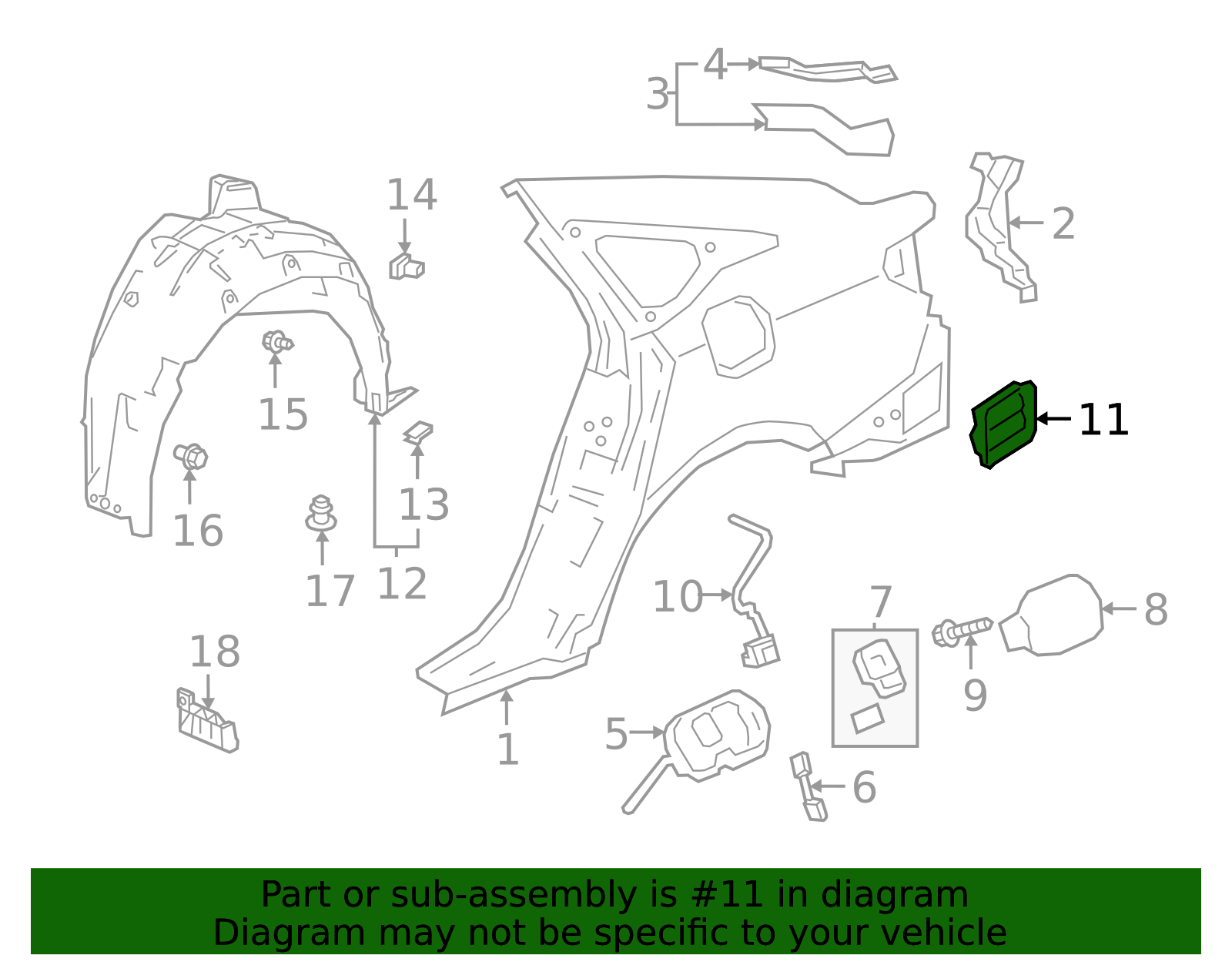 2016-2026 Honda Quarter Panel Vent 75450-TBA-A02 | OEM Parts Online