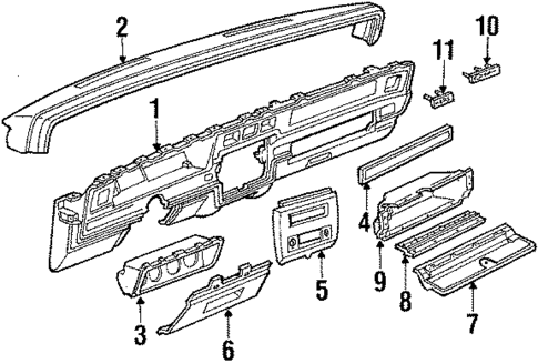 Instrument Panel for 1986 Chevrolet Caprice #0