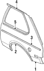 20434348 - Body: Quarter Panel for GM Image