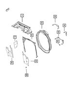 52014743AA - Cooling: Radiator Side Air Seal, Left for Mopar Image