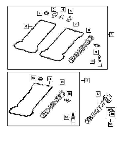 Camshaft and Valve for 2023 Jeep Gladiator #0