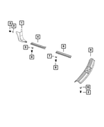 68045440AA - Interior Trim: Trim Clip for Dodge: Journey Image