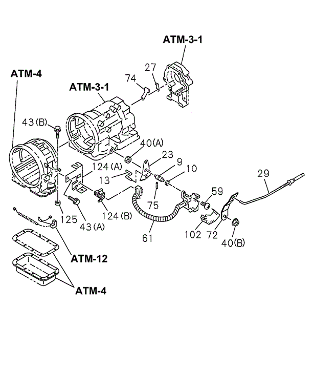 AT Transmission Inhibitor Switch for 2002 Honda Passport #0
