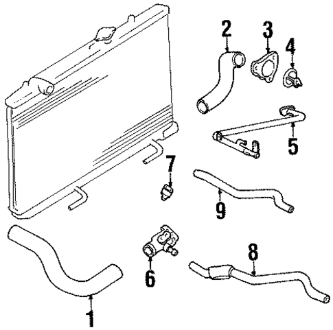 Hoses & Pipes for 1999 Suzuki Esteem #0