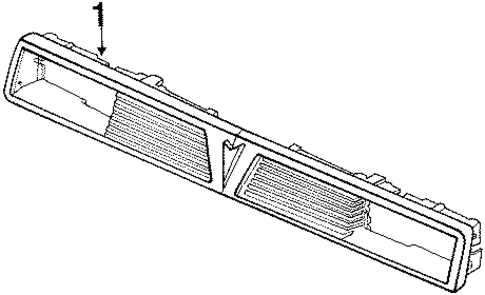 Grille & Components for 1985 Pontiac 6000 #1