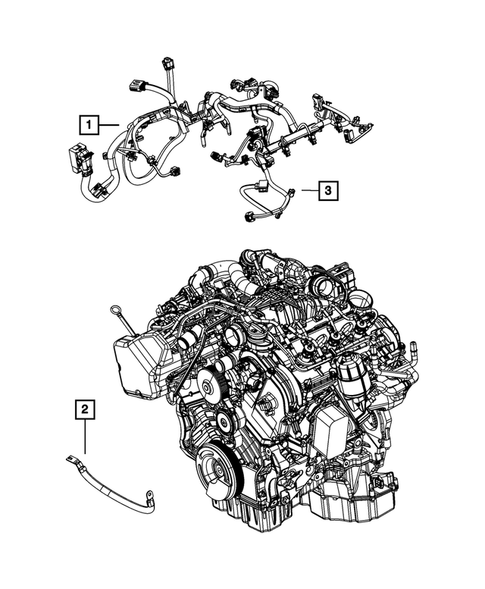 Wiring-Powertrain for 2012 Jeep Grand Cherokee #3