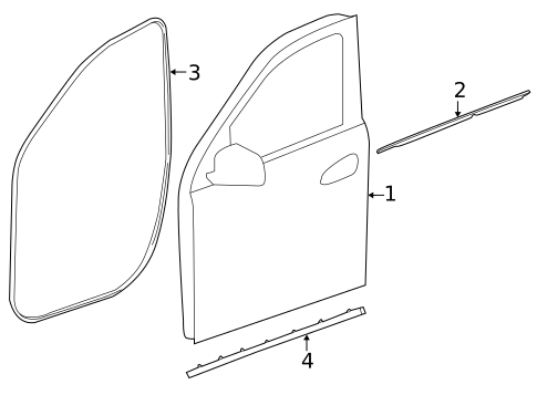Door & Components for 2019 Mercedes-Benz GLS 450 #0