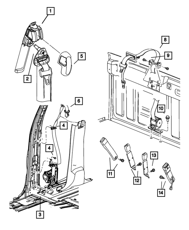 6036773AA - Restraints: Pan Head Screw for Mopar Image
