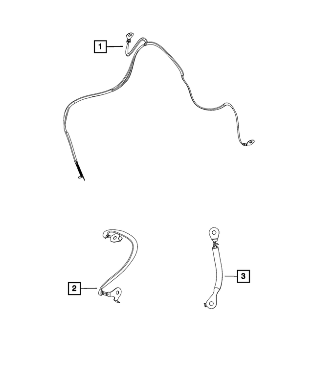 68602043AA - Electrical: Ground Strap for Mopar Image