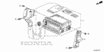 39100SJCA50ZARM - Electrical/Exhaust/Heater/Fuel: TUNER, IN-DASH (AM/FM/6CD/XM) (3TS4) *NH607L* (RMD) (DARK GRAY) for Honda Image