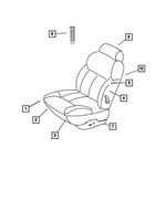 5093533AA - Interior Trim: Seat Cushion Foam, Right &amp; Left for Mopar Image