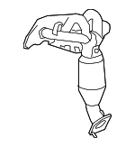 5L8Z5G232A - Exhaust: Mnfd W/Converter for Ford: Escape | Mercury: Mariner Image