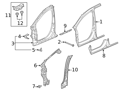 Rocker for 2018 Honda Odyssey #0